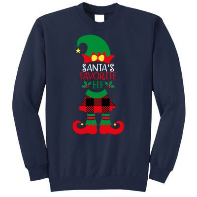 Santa's Favorite Elf Cute Christmas Holiday Tall Sweatshirt