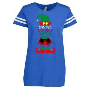 Santa's Favorite Elf Cute Christmas Holiday Enza Ladies Jersey Football T-Shirt