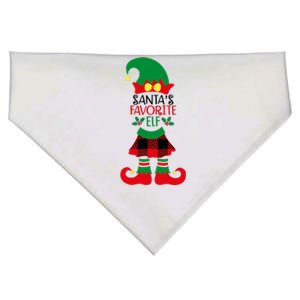 Santa's Favorite Elf Cute Christmas Holiday USA-Made Doggie Bandana