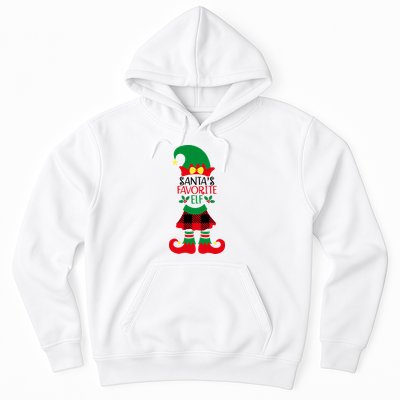 Santa's Favorite Elf Cute Christmas Holiday Hoodie