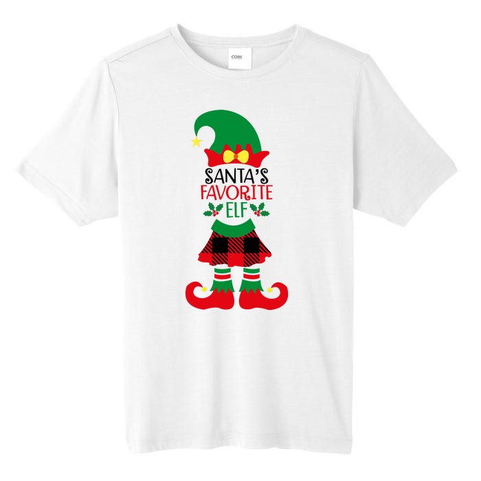 Santa's Favorite Elf Cute Christmas Holiday Tall Fusion ChromaSoft Performance T-Shirt