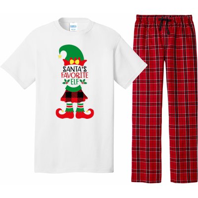 Santa's Favorite Elf Cute Christmas Holiday Pajama Set