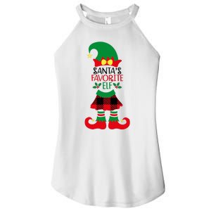 Santa's Favorite Elf Cute Christmas Holiday Women's Perfect Tri Rocker Tank