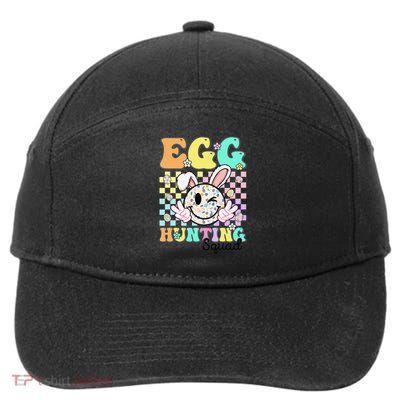 Smile Face Egg Hunting Squad Cute Easter Family Matching 7-Panel Snapback Hat