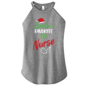 Santas Favorite Er Nurse Christmas Nursing Funny Gift Women's Perfect Tri Rocker Tank