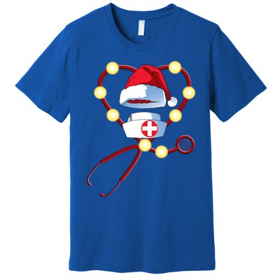 Santas Favorite Er Nurse Merry Christmas Celebration Great Gift Premium T-Shirt