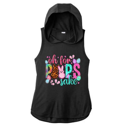 Sake Funny Easter Bunny Print Glasses Happy Easter Ladies PosiCharge Tri-Blend Wicking Draft Hoodie Tank