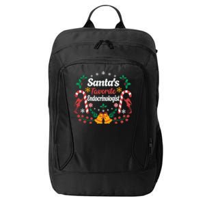 SantaS Favorite Endocrinologists Christmas Hormone Doctor Swea City Backpack