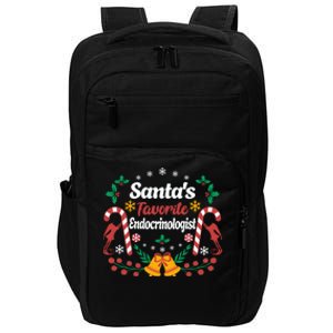 SantaS Favorite Endocrinologists Christmas Hormone Doctor Swea Impact Tech Backpack