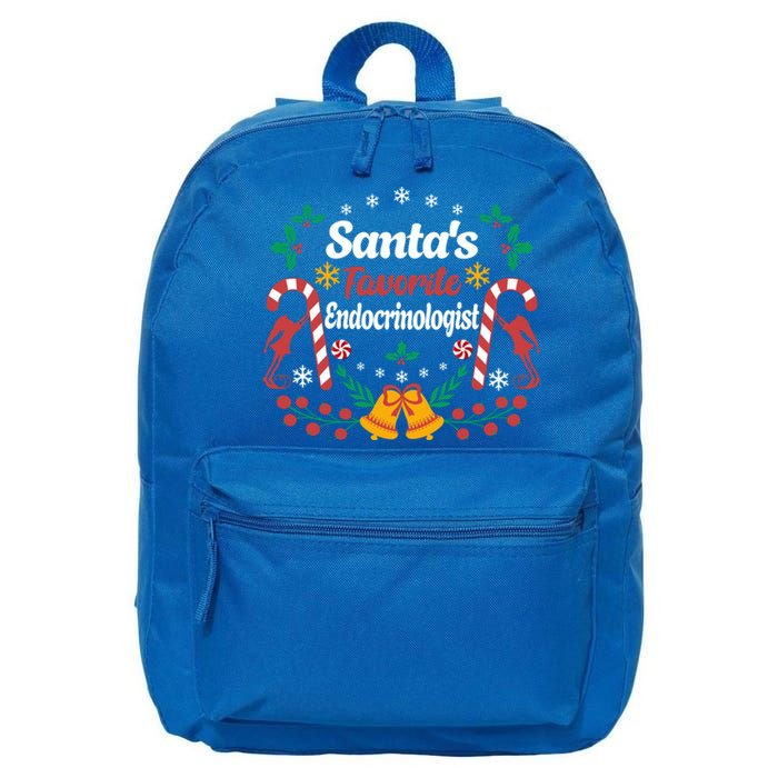 SantaS Favorite Endocrinologists Christmas Hormone Doctor Swea 16 in Basic Backpack