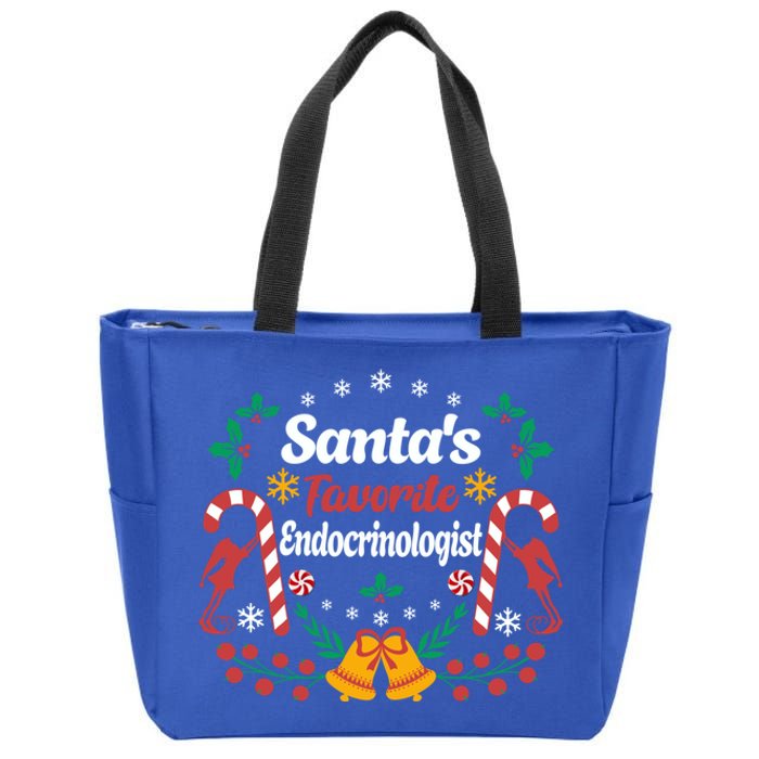 SantaS Favorite Endocrinologists Christmas Hormone Doctor Swea Zip Tote Bag