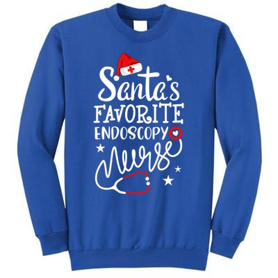 Santas Favorite Endoscopy Nurse Merry Christmas Nurse Crew Funny Gift Tall Sweatshirt