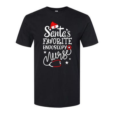 Santas Favorite Endoscopy Nurse Merry Christmas Nurse Crew Funny Gift Softstyle CVC T-Shirt