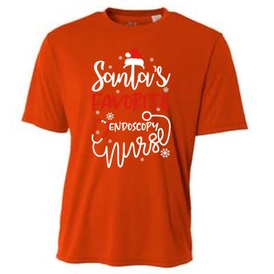 Santas Favorite Endoscopy Nurse Tee Funny Xmas Nurse Funny Gift Cool Gift Cooling Performance Crew T-Shirt