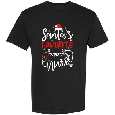 Santas Favorite Endoscopy Nurse Tee Funny Xmas Nurse Funny Gift Cool Gift Garment-Dyed Heavyweight T-Shirt