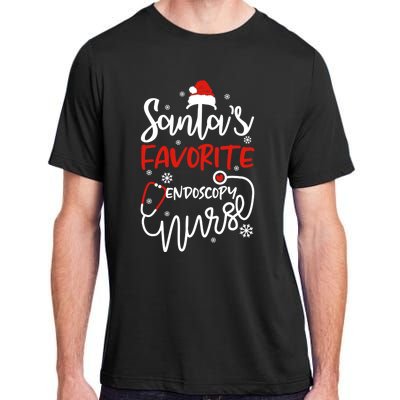 Santas Favorite Endoscopy Nurse Tee Funny Xmas Nurse Funny Gift Cool Gift Adult ChromaSoft Performance T-Shirt