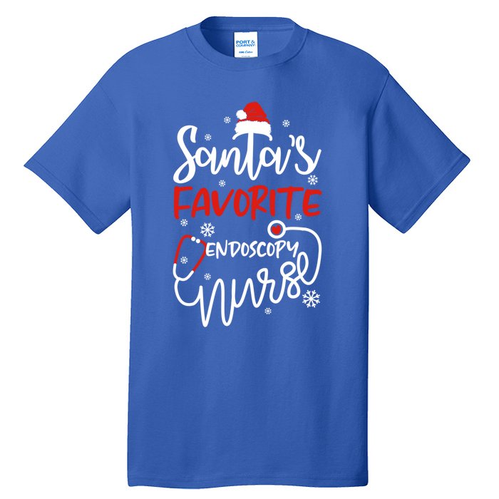 Santas Favorite Endoscopy Nurse Tee Funny Xmas Nurse Funny Gift Cool Gift Tall T-Shirt