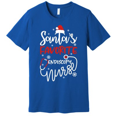 Santas Favorite Endoscopy Nurse Tee Funny Xmas Nurse Funny Gift Cool Gift Premium T-Shirt