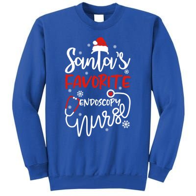 Santas Favorite Endoscopy Nurse Tee Funny Xmas Nurse Funny Gift Cool Gift Tall Sweatshirt