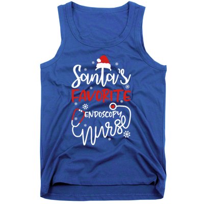 Santas Favorite Endoscopy Nurse Tee Funny Xmas Nurse Funny Gift Cool Gift Tank Top