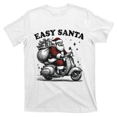 Santa Funny Easy Santa Riding Scooter Fun Christmas Holiday T-Shirt