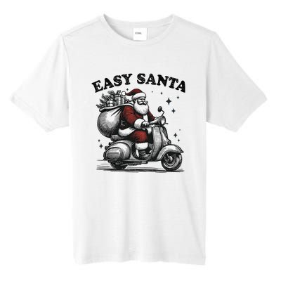 Santa Funny Easy Santa Riding Scooter Fun Christmas Holiday Tall Fusion ChromaSoft Performance T-Shirt