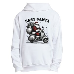 Santa Funny Easy Santa Riding Scooter Fun Christmas Holiday Urban Pullover Hoodie