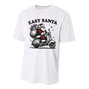 Santa Funny Easy Santa Riding Scooter Fun Christmas Holiday Performance Sprint T-Shirt