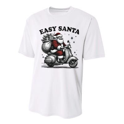 Santa Funny Easy Santa Riding Scooter Fun Christmas Holiday Performance Sprint T-Shirt