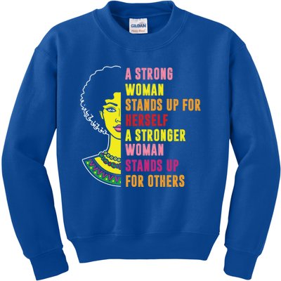 Strong Feminist Empower Equal Rights Social Justice Gift Kids Sweatshirt