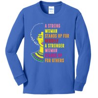 Strong Feminist Empower Equal Rights Social Justice Gift Kids Long Sleeve Shirt