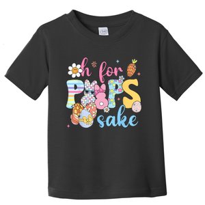 Sake Funny Easter Bunny Print Glasses Happy Easter Toddler T-Shirt