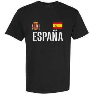 Spain Flag Espana Football Soccer Fan Garment-Dyed Heavyweight T-Shirt