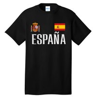 Spain Flag Espana Football Soccer Fan Tall T-Shirt