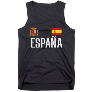 Spain Flag Espana Football Soccer Fan Tank Top