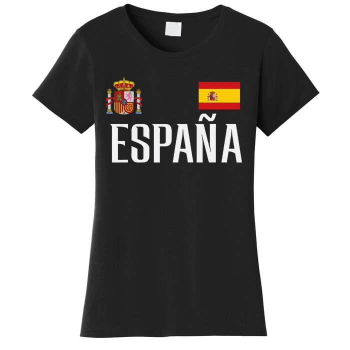 Spain Flag Espana Football Soccer Fan Women's T-Shirt