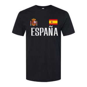 Spain Flag Espana Football Soccer Fan Softstyle CVC T-Shirt