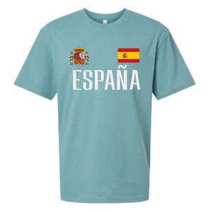 Spain Flag Espana Football Soccer Fan Sueded Cloud Jersey T-Shirt