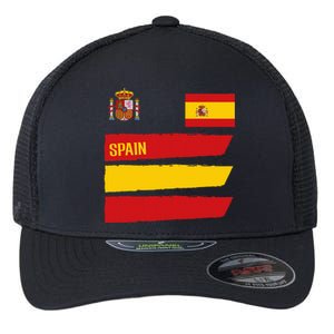 Spain Flag Espana Football Soccer Fan Flexfit Unipanel Trucker Cap