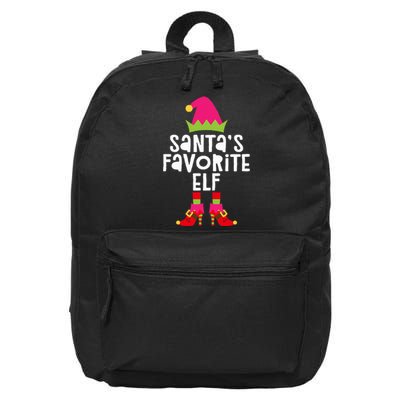 Santa's Favorite Elf  Matching Christmas Elf 16 in Basic Backpack