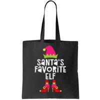 Santa's Favorite Elf  Matching Christmas Elf Tote Bag