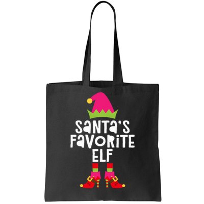 Santa's Favorite Elf  Matching Christmas Elf Tote Bag