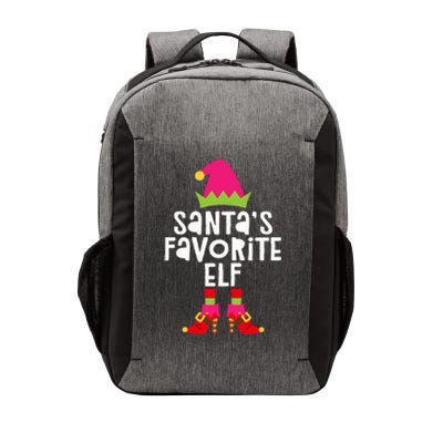 Santa's Favorite Elf  Matching Christmas Elf Vector Backpack