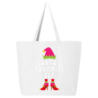 Santa's Favorite Elf  Matching Christmas Elf 25L Jumbo Tote