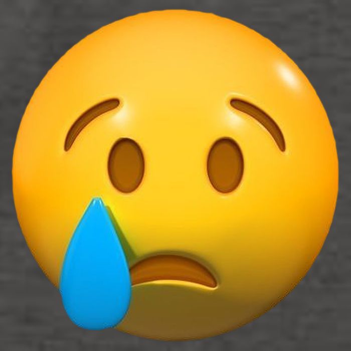 Sad Face Emoji Crying Tear Drop Vector Backpack