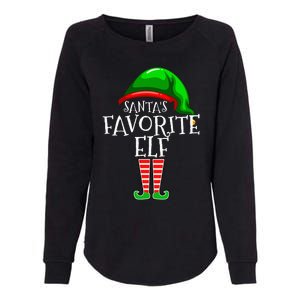 SantaS Favorite Elf Group Matching Family Christmas Womens California Wash Sweatshirt