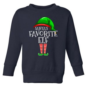 SantaS Favorite Elf Group Matching Family Christmas Toddler Sweatshirt