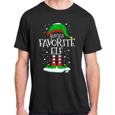 SantaS Favorite Elf Christmas Family Matching Xmas Funny Adult ChromaSoft Performance T-Shirt