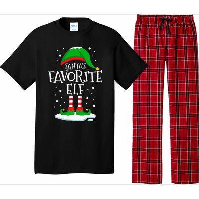 SantaS Favorite Elf Christmas Family Matching Xmas Funny Pajama Set