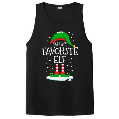 SantaS Favorite Elf Christmas Family Matching Xmas Funny PosiCharge Competitor Tank